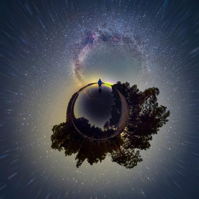 Vintergatan astrofoto konst