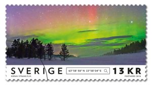 Frimärke Norrsken Jämtland